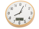 Wall clock large silent 30cm round pointer date temperature seconds