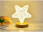 Table star night light crystal led rgb usb