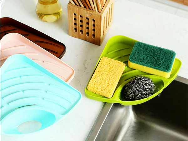 Chiuvetă organizator raft bucătărie colț de scurgere