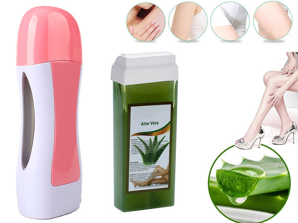 Depilācijas komplekts sildītāja vaska ruļļu sloksnes