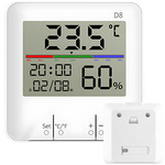 Thermomètre station météo hygromètre interne horloge batterie lcd