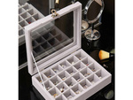 Jewellery box organiser display suede