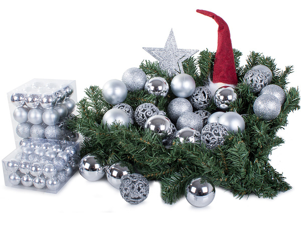 Kalėdų eglutės viršūnės 6/4/3 cm kit 100 vnt.