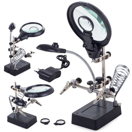 Kolmanda käe lutter 5 led käsipiirat 2.5x 90mm tuning lampi