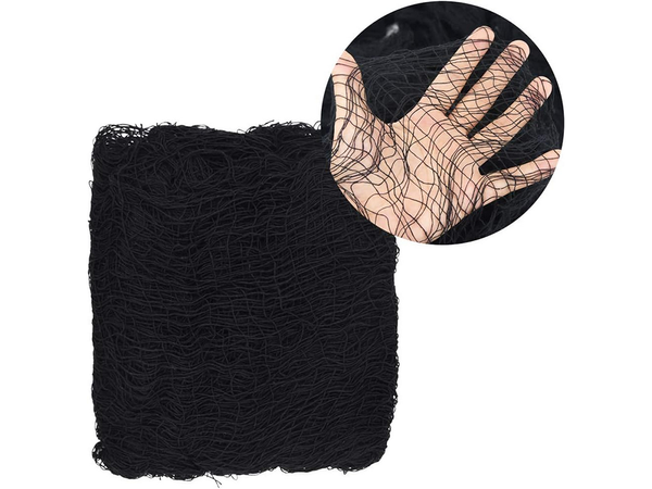 Umelá veľká čierna pavučina halloween dekorácie 2 kusy