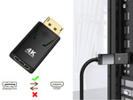 ADAPTER PREOBRAZOVALNIK DP DisplayPort na HDMI 4K ULTRA HD