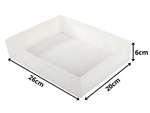 Clothes organiser underwear for wardrobe drawer white universal