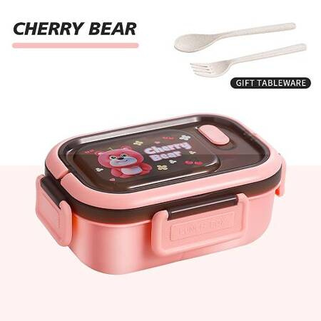 Lunchbox breakfast container lunch with compartments cutlery