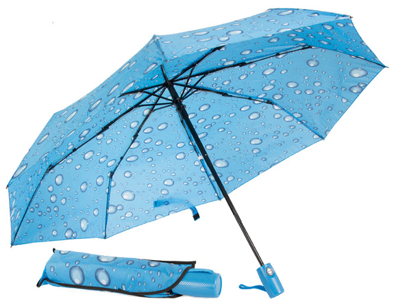 Regenschirm klappschirm automatik damenfaser