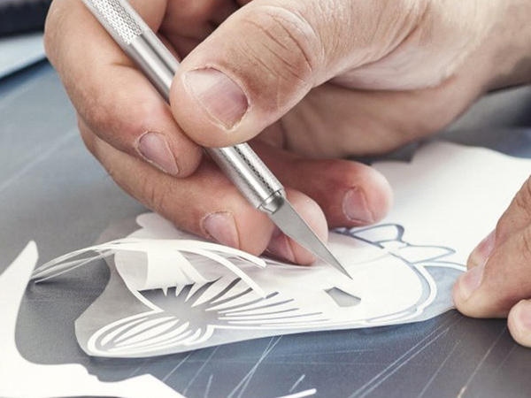 Nóż nożyk modelarski skalpel 13 ostrzy etui zestaw