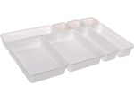 Organizador de cocina para cajón de cubiertos contenedor modular plegable xxl