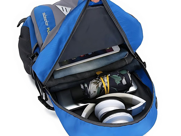 Hátizsák 40l fekete utazás túrázás trekking erős a hegyekben tartós