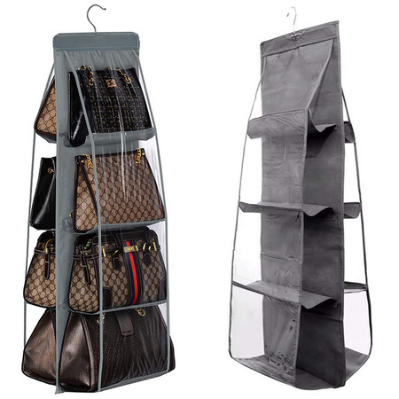 Wardrobe organiser for handbags hanger