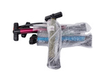 Pompă de picior pentru biciclete din aluminiu cu furtun pompă de mână ușoară