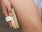 Body massage brush dry wet natural