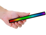 USB VIEDOL ZVUKOVÁ ODOZVA VIACFAREBNÉ NEÓNOVÉ RGB BATÉRIE