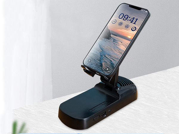 Stojan na telefon s reproduktorem teleskopická rukojeť bluetooth powerbanka kolébka