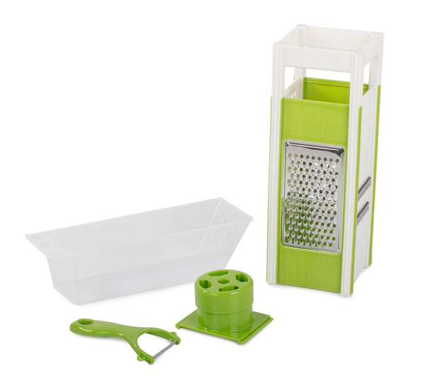 Rebanadora rallador de verduras recipiente