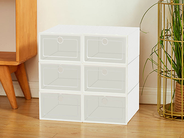 Organizador de zapatos caja contenedor con tapa armarios plegables modulares calzado