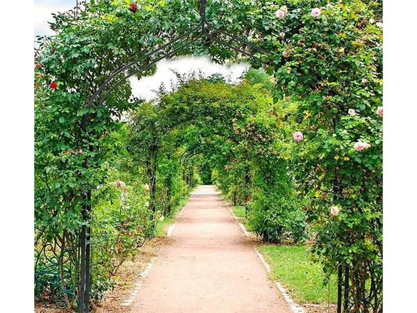 Záhradná pergola kvetinová podpora pre popínavé rastliny oblúk pre ruže dekoratívny kov
