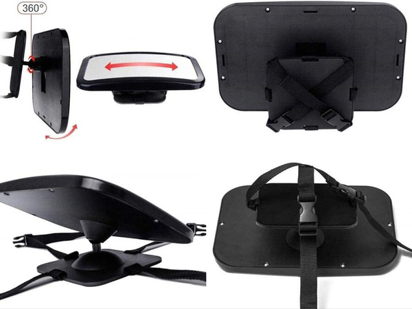 Spiegel zur beobachtung des kindes im auto, klar und sicher