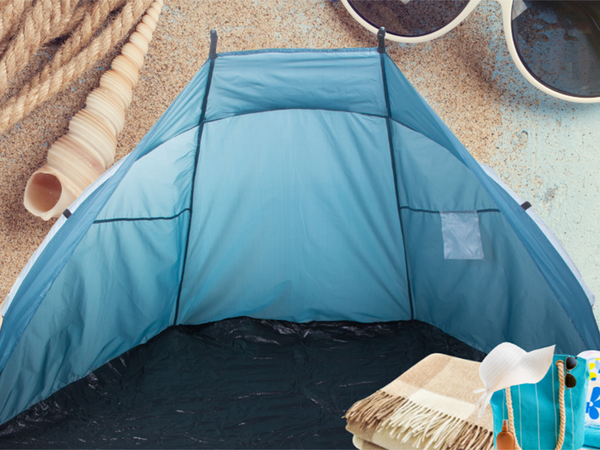 Strandzelt grosse touristische leinwand für den strand sonnenschutz