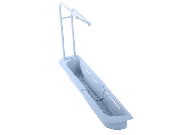 Portautensilios de cocina fregadero organizador estante escurridor plegable