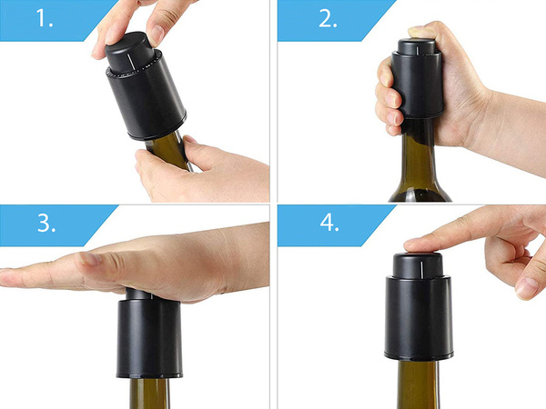 Dop de sticlă de vin 2 bucăți