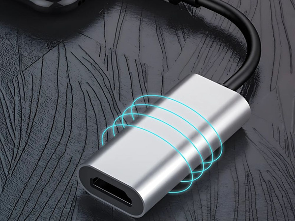 Adapter przejściówka kabel usb-c na hdmi 4k 60hz 18cm usb 3.1-c do laptopa