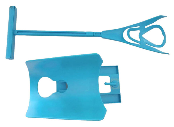 Zariadenie na obliekanie a vyzliekanie ponožiek