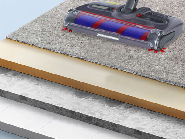 Aspirador inalámbrico manual giratorio 360 cepillo eléctrico kaśka