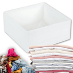 Organizador textil ropa zapatos cajon blanco