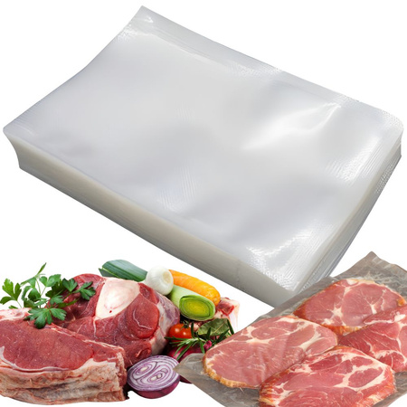 Pungi de ambalare în vid 28 cm x 40 cm 50 pcs pentru mașină de sigilare cu caneluri