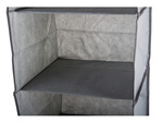 Organizator garderobe viseča polica s 5 policami 100cm