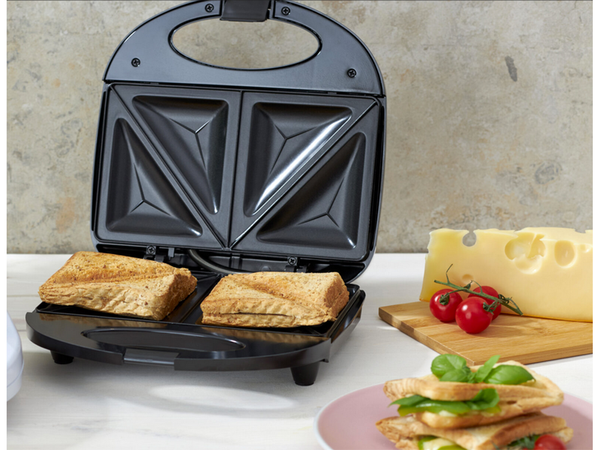 Tostadora 750w sandwich doble negro