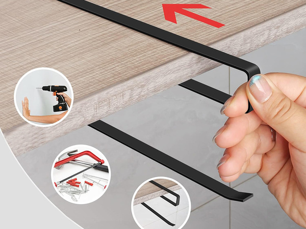 Portarrollos de papel de cocina slip-on metal loft mate