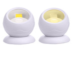 Led svetilka cob 360 baterije magnet brezžični senzor gibanja noč