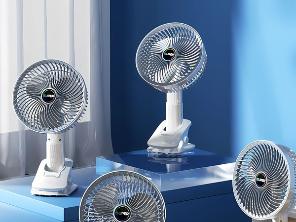 Schreibtisch-ventilator stehend clip 3 geschwindigkeiten kabellos handheld