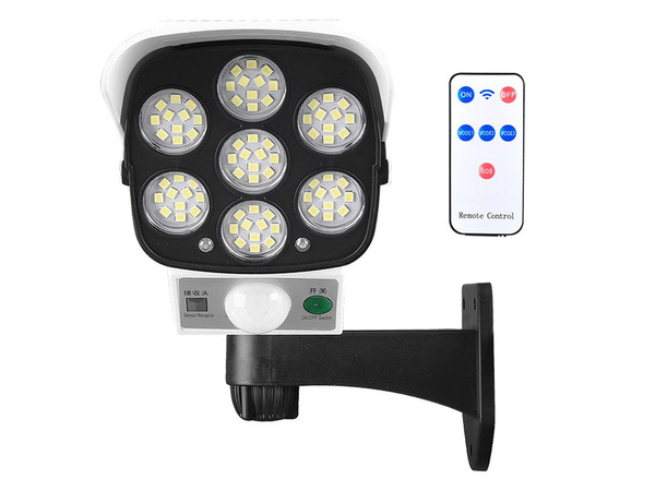Cámara simulada sensor de movimiento solar crepúsculo led