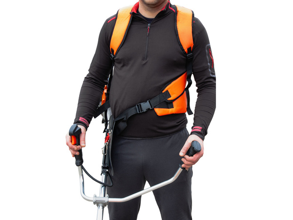 Solide harness for petrol scythe mowers lawnmowers harness belts