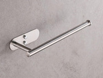 Kitchen paper towel holder adhesive metal silver loft
