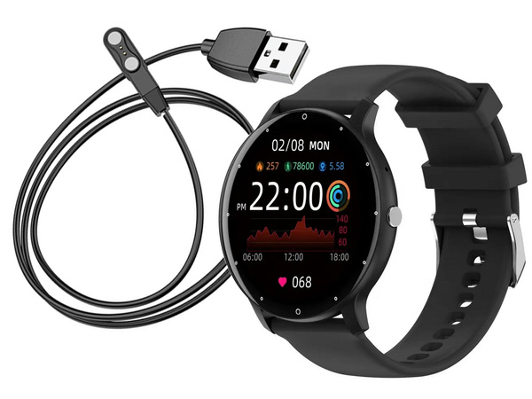 Smartwatch damenuhr herren kautschukband sport bluetooth telefonieren