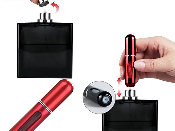 Utazási porlasztó parfüm porlasztó flakon 5ml parfüm adagolóval