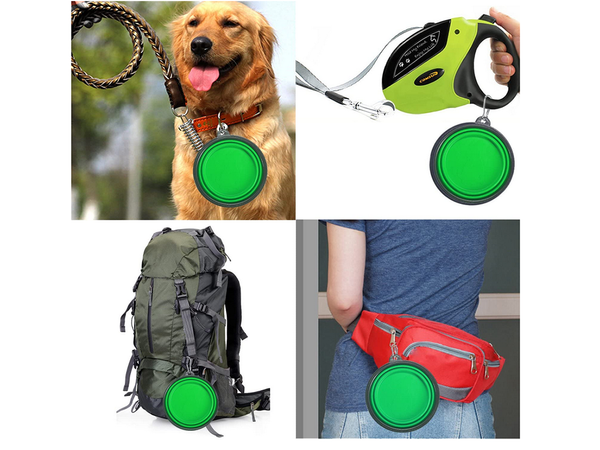 Écuelle en silicone pour chiens pliable carabinieri 400ml