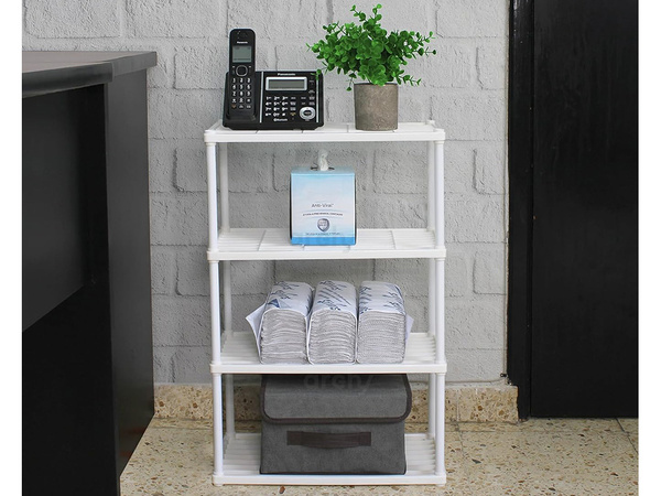 Bathroom shelf kitchen standing cupboard shelf 4 level organiser