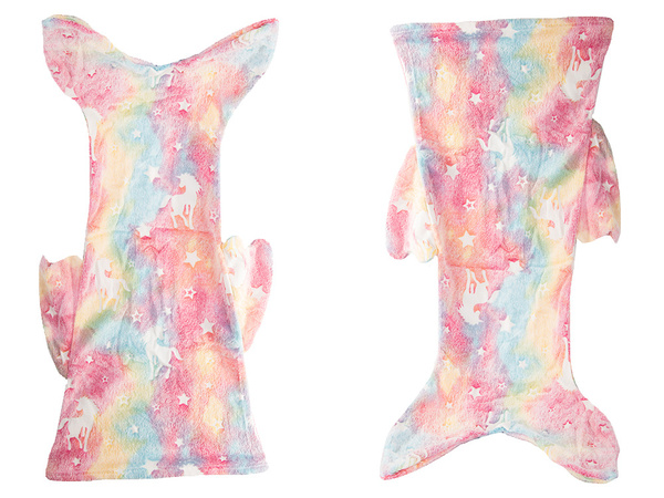 Morska deklica rep odeja odeja spalna vreča topla svetleča za dekleta mehki konj