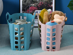 Shopping basket plastic folding laundry basket large