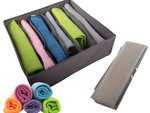 Organisateur de soutien-gorge 6 compartiments pour tiroir de penderie gris