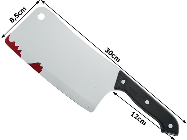 Bloody cleaver for murderer killer psychopath costume halloween knife