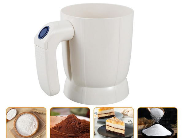 Flour sifting sieve kitchen sifter electric pot strainer